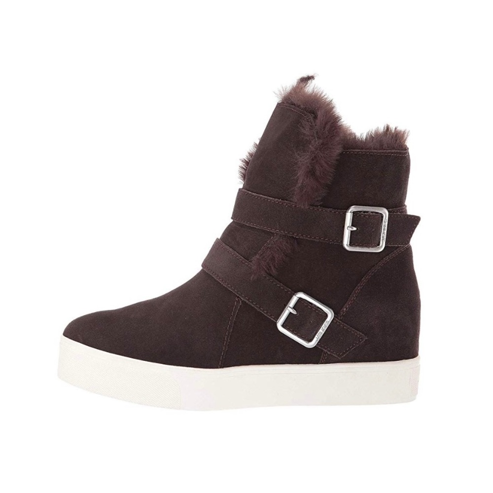 J/Slides high top faux fur boot